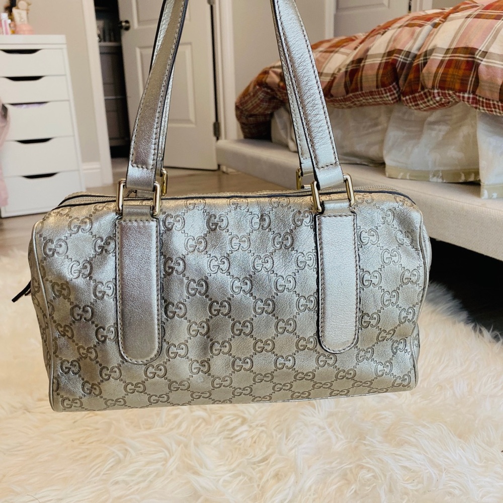 Gucci gold monogram Guccissima GG handbag - Picture 2 of 7